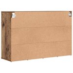 vidaXL Cabinet à chaussures avec étagère Bois ancien 103 x 30 x 67 cm