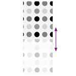 vidaXL Store enrouleur de douche 110x240 cm largeur du tissu 106 cm