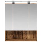 vidaXL Armoire Miroir de Salle de Bain Bois ancien 60 x 14.5 x 70 cm