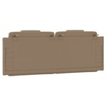 vidaXL Coussin de tête de lit cappuccino 140 cm similicuir