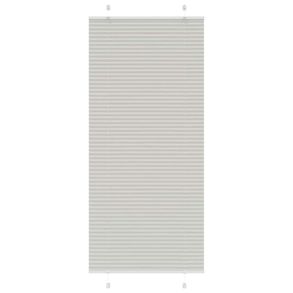 vidaXL Store plissé gris clair 95x200 cm largeur du tissu 94 4 cm