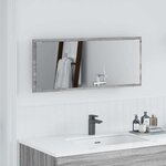 vidaXL Miroir Sonoma gris 90 x 8.5 x 37 cm Bois d'ingénierie