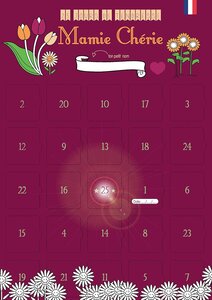 Calendrier Mamie 25 jours de tendresse