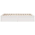 vidaXL Cadre de lit sans matelas blanc 140x190 cm bois de pin massif