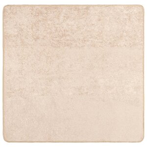 vidaXL Coureur de Tapis MARSA Crème 100 x 100 cm Polyester et PVC