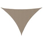 vidaXL Voile de parasol tissu oxford triangulaire 3x4x4 m taupe