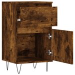 vidaXL Buffets 2 Pièces chêne fumé 40x35x70 cm bois d'ingénierie