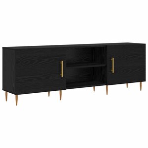 vidaXL Meuble TV Chêne noir 150 x 30 x 50 cm Bois d'ingénierie