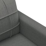 vidaXL Ensemble de canapés 3 Pièces coussins gris foncé tissu