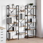 vidaXL Étagère Bois ancien 156 x 25 x 167.5 cm Bois d'ingénierie