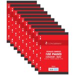 Feuillets mobiles 21x29 7 cm 100 pages grands carreaux bleus 80g x 10 CONQUÉRANT