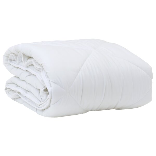 vidaXL Duvet avec Oreiller Autre 2 Pièces Blanc 155 x 200 cm Microfibre