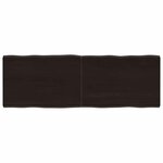 vidaXL Dessus de table bois massif traité bordure assortie