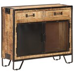 vidaXL Buffet 80x31x71 cm Bois de manguier massif brut