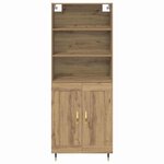 vidaXL Haut Armoire Chêne artisanal 69 5 x 34 x 180 cm