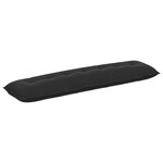 vidaXL Coussin de Dos Noir 200 x 50 cm Tissu en velours côtelé