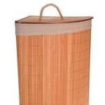 Bathroom Solutions Panier à linge d'angle Bambou