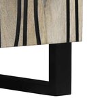 vidaXL Buffet Blanc 60 x 33 5 x 75 cm Bois de mangue massif