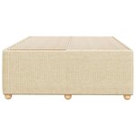 vidaXL Cadre de lit sans matelas crème 120x190 cm tissu
