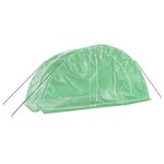vidaXL Serre avec cadre en acier vert 10 m² 5x2x2 3 m