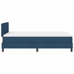 vidaXL Lit à ressorts avec matelas Bleu 120 x 190 cm tissu
