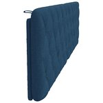 vidaXL Coussin de tête de lit bleu 200 cm tissu