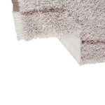Tapis laine poils longs - naturel rose - 200 x 300 cm