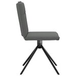 vidaXL Chaises à manger lot de 4 gris foncé tissu