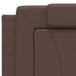 vidaXL Coussin de tête de lit Viana marron 200 cm similicuir
