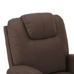 vidaXL Fauteuil Marron Similicuir