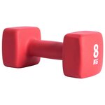 Pure2Improve Haltère 8 kg Néoprène Rouge