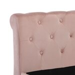 vidaXL Cadre de lit sans matelas Rose Velours 140x200 cm