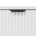 vidaXL Table de chevet Blanc 63 5 x 36 x 61 cm Bois d'ingénierie