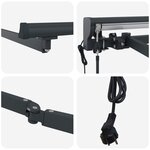 vidaXL Cadre de store rétractable électrique Anthracite 4 x 2 m Acier