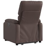 vidaXL Fauteuil inclinable marron similicuir