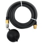 vidaXL Tuyau d'aspiration avec raccords en laiton noir 1 1" 7 m PVC