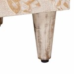 vidaXL Cabinet de chevet Blanc 40 x 33 5 x 46 cm Bois de mangue massif
