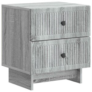 vidaXL Cabinet de chevet avec tiroir Sonoma gris 43 x 34 5 x 47 5 cm