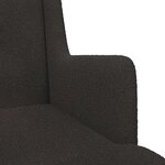 vidaXL Fauteuil Noir Bouclé