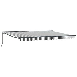 vidaXL Cadre d'auvent Anthracite et blanc 450 × 300 cm