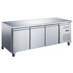 Table Réfrigérée Pâtissière Positive Inox - 600 x 400 - AFI Collin Lucy - R2902 Portes2020 mmPleine