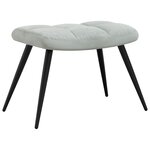 vidaXL Chaise de relaxation avec tabouret Gris clair Velours