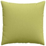 vidaXL Coussins de canapé 2 Pièces Vert clair 80 x 80 cm tissu