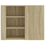 vidaXL Armoire murale chêne sonoma 75x35x60 cm bois d'ingénierie