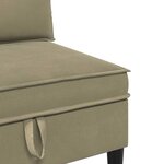 vidaXL Ensemble de meubles pour le salon 3 pc Kaki Tissu