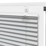 vidaXL Store plissé gris clair 55x150 cm largeur du tissu 54 4 cm