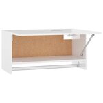 vidaXL Garde-robe blanc brillant 70x32 5x35 cm bois d'ingénierie