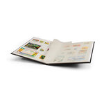 Classeur à bandes pour timbres 16 pages blanches. Couleur - Noir