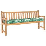 vidaXL Set de coussins de palette Floral 2 Pièces Motif de feuille