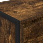 vidaXL Buffet Chêne Fumé 42 x 36 x 75.5 cm Bois d'ingénierie